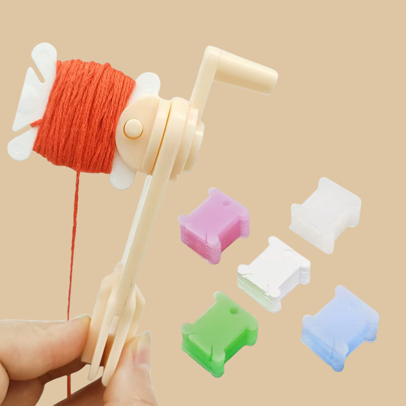 Cotton Embroidery Thread Skeins - 1세트 자수실 보빈, 공예용 실, 보관