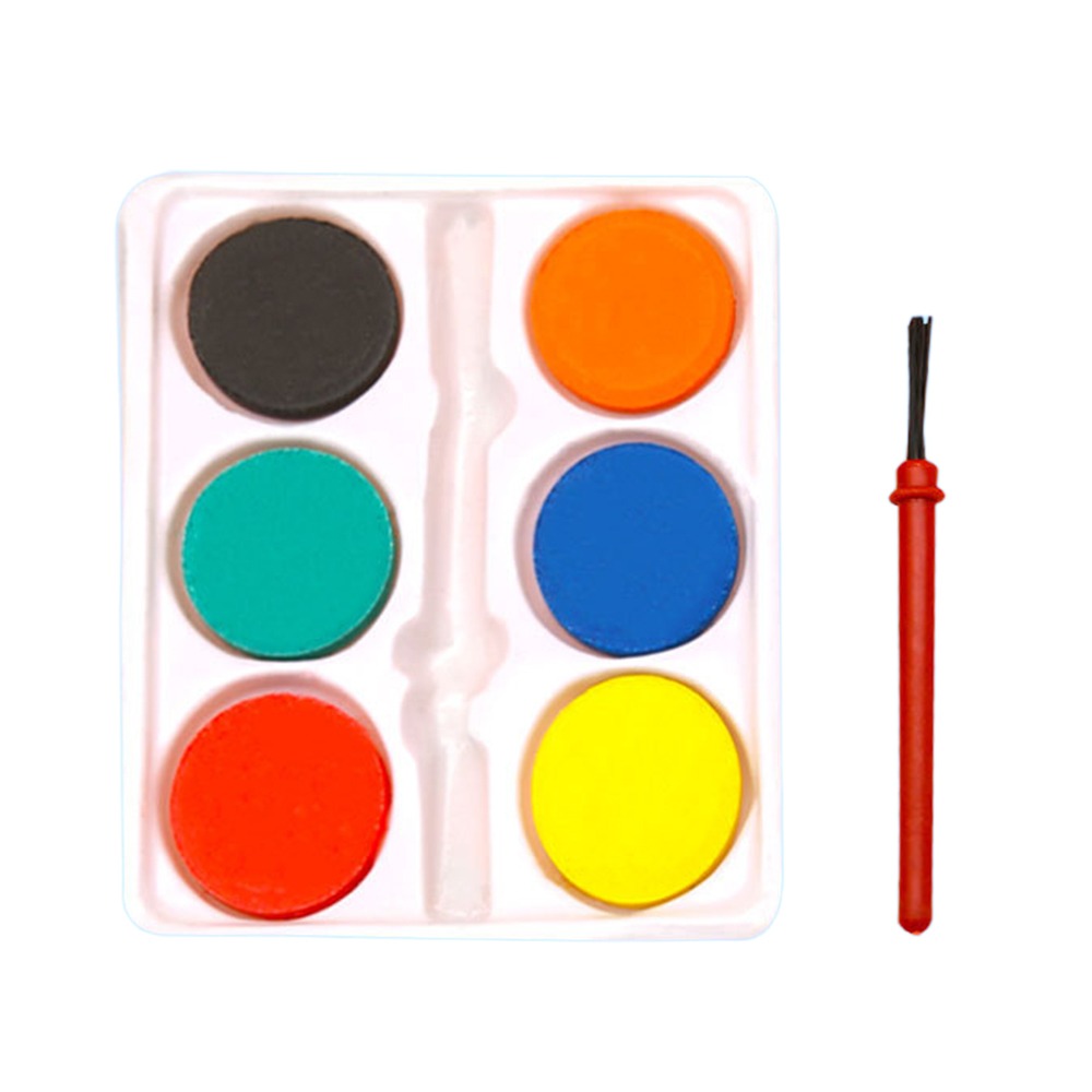Watercolor Paint Set Solid Pigment - 휴대용 페인팅 브러시 수채화 물감 세트