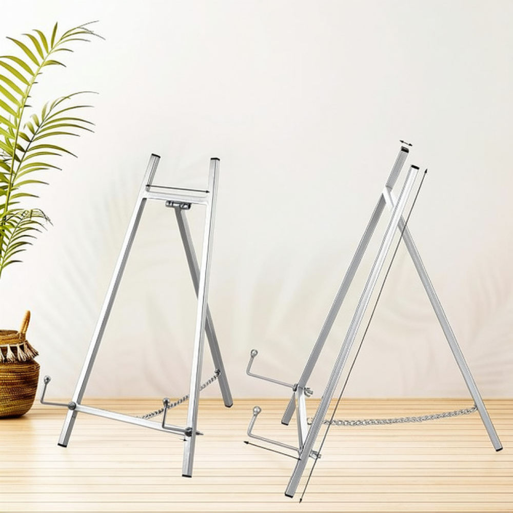 Painting Supplies - 휴대용 금속 이젤 스탠드. 캔버스 그림,