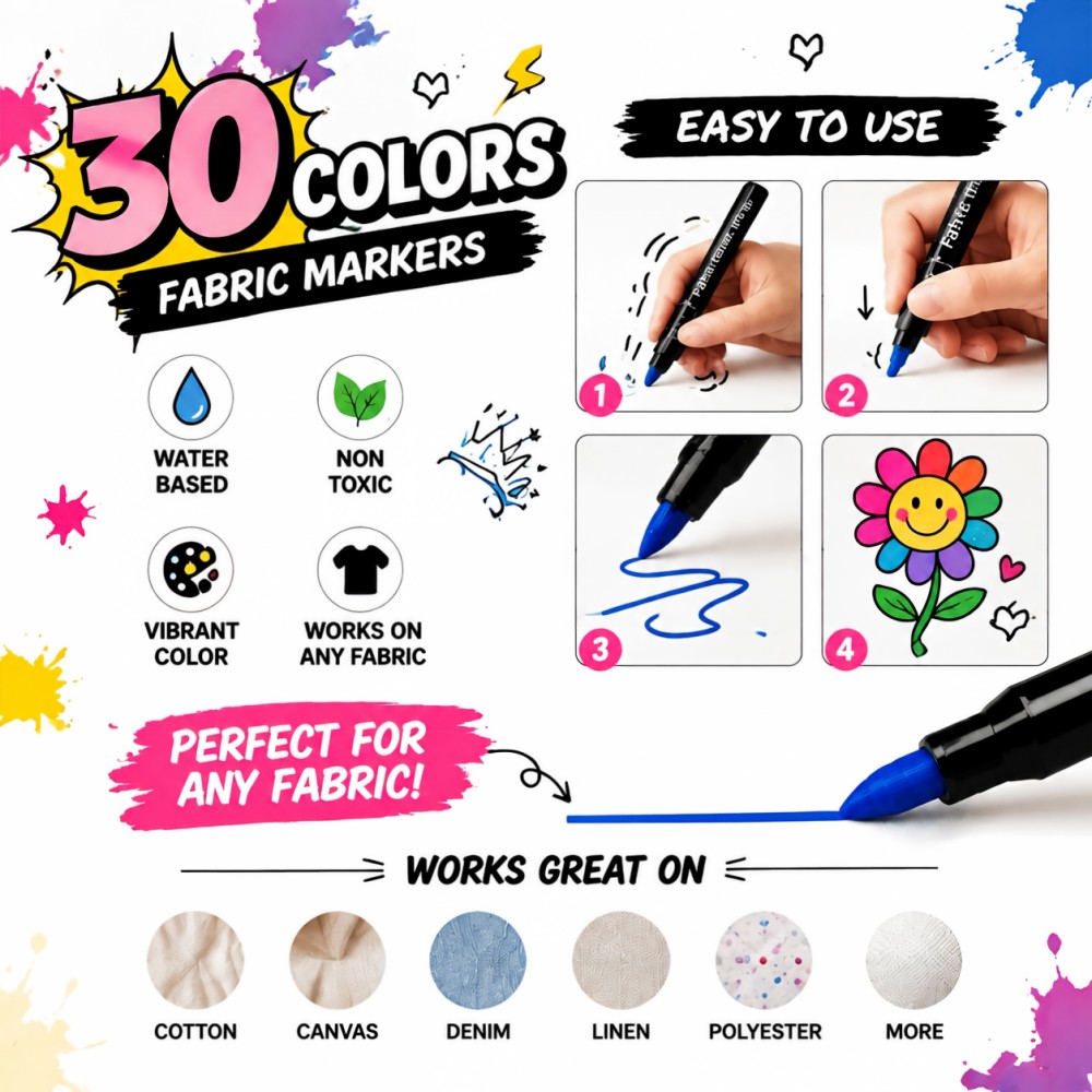 6~48색 섬유용 펜/패브릭 마커 (의류, 신발, 캔버 - Painting Supplies 리뷰 및 가격
