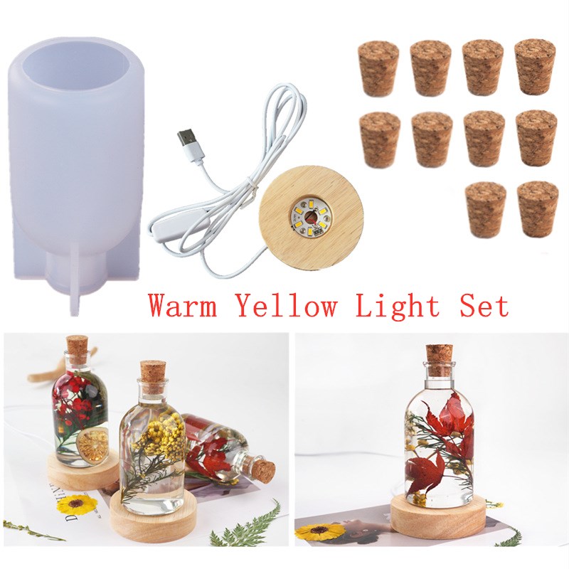 DIY 크리스탈 에폭시 수지 금형 LED 야간 램프 시 - Silicone Epoxy Resin Molds Set 리뷰 및 가격