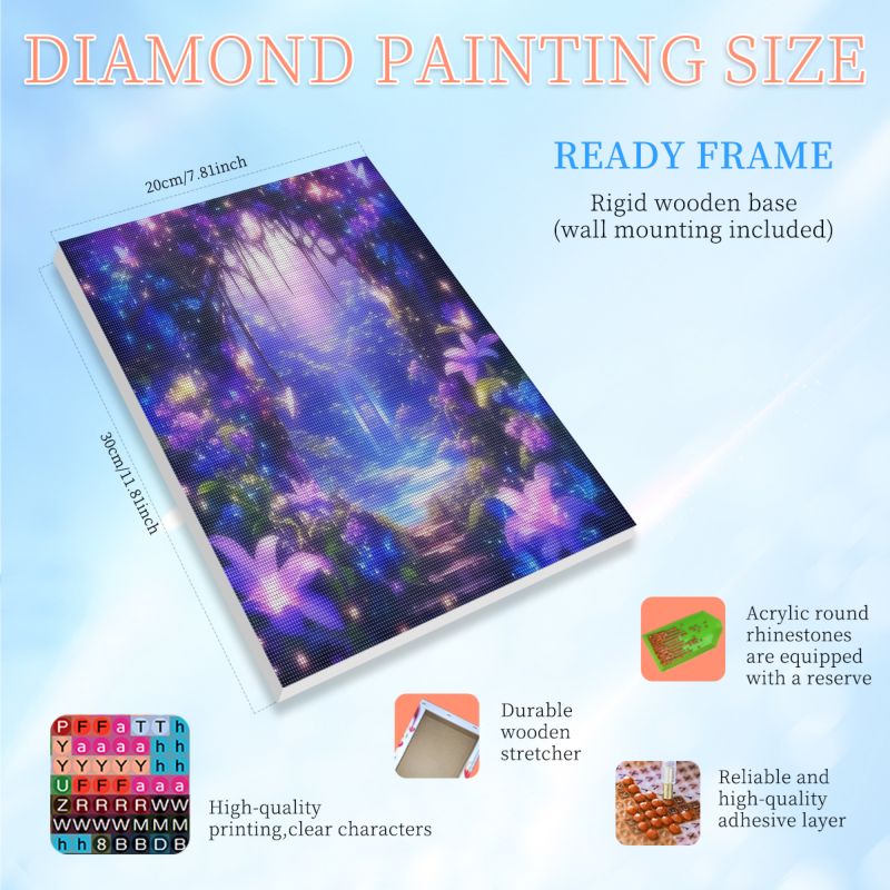 RUOPOTY 프레임형 발광 숲 5D 다이아몬드 페인팅 - Painting Supplies 리뷰 및 가격