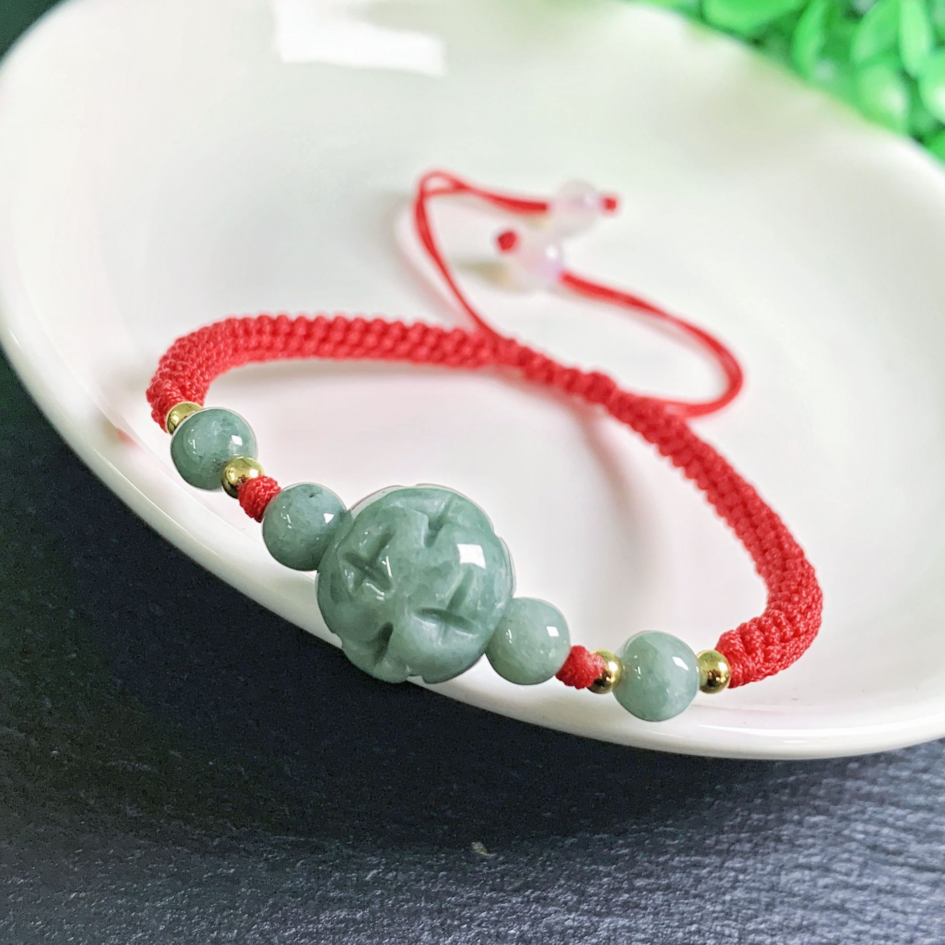 미얀마 경옥 조각 비드 팔찌 천연 버마 옥 진짜 보석  - Beading 리뷰 및 가격