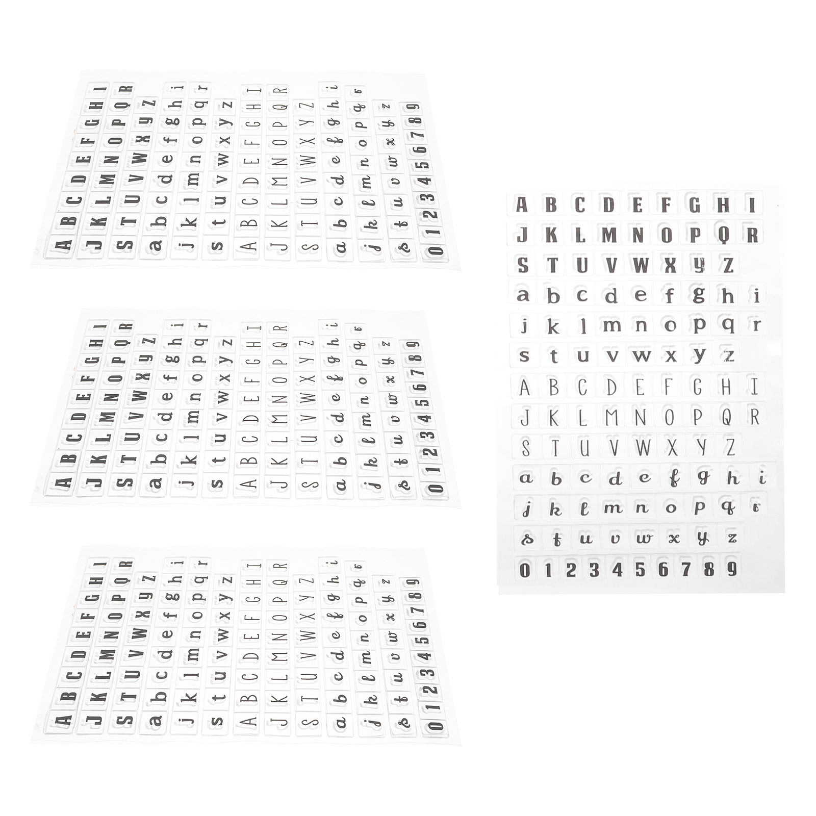 4개 세트의 투명한 실리콘 스탬프, 알파벳 스탬프 세트 - Clear Silicone Stamps For Card Making 리뷰 및 가격