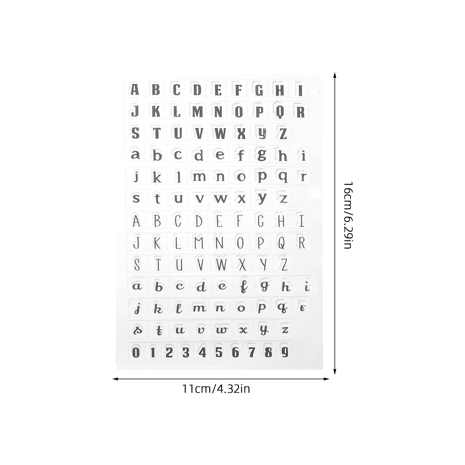 4개 세트의 투명한 실리콘 스탬프, 알파벳 스탬프 세트 - Clear Silicone Stamps For Card Making 리뷰 및 가격