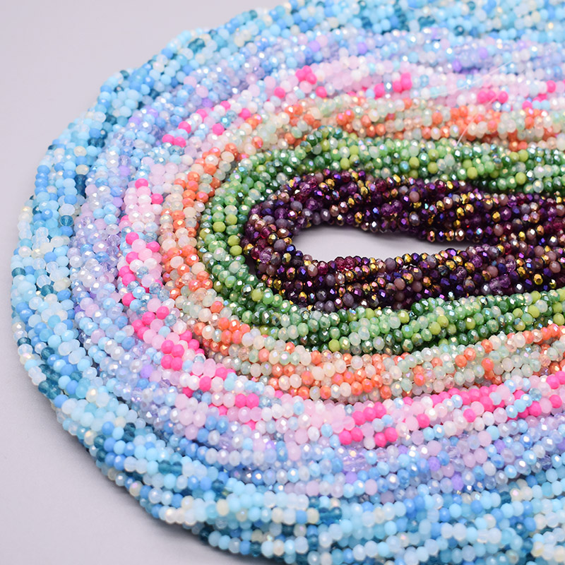 혼합 색상 2mm 약 162pcs Rondelle면 처 - Glass Seed Beads 2Mm Jewelry Making 리뷰 및 가격