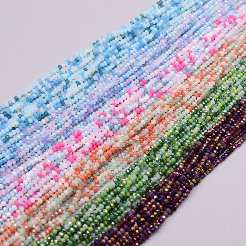 혼합 색상 2mm 약 162pcs Rondelle면 처 - Glass Seed Beads 2Mm Jewelry Making 리뷰 및 가격