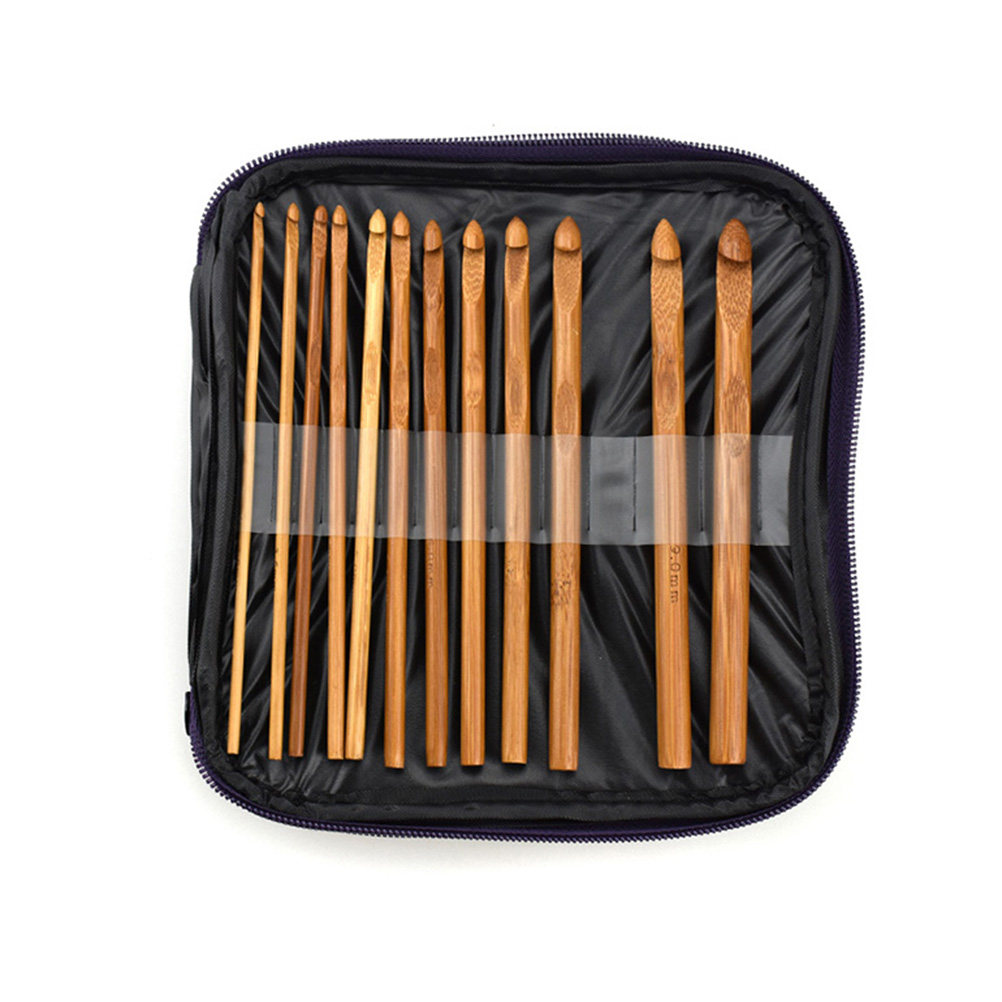 1세트 대나무 소재 크로셰 바늘 세트, 미끄럼 방지 인 - Wooden Crochet Hooks Ergonomic Handle 리뷰 및 가격