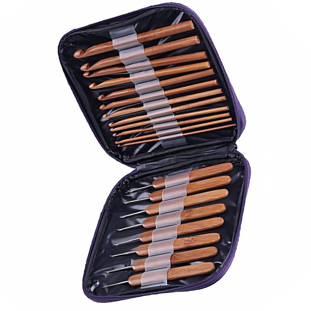 1세트 대나무 소재 크로셰 바늘 세트, 미끄럼 방지 인 - Wooden Crochet Hooks Ergonomic Handle 리뷰 및 가격