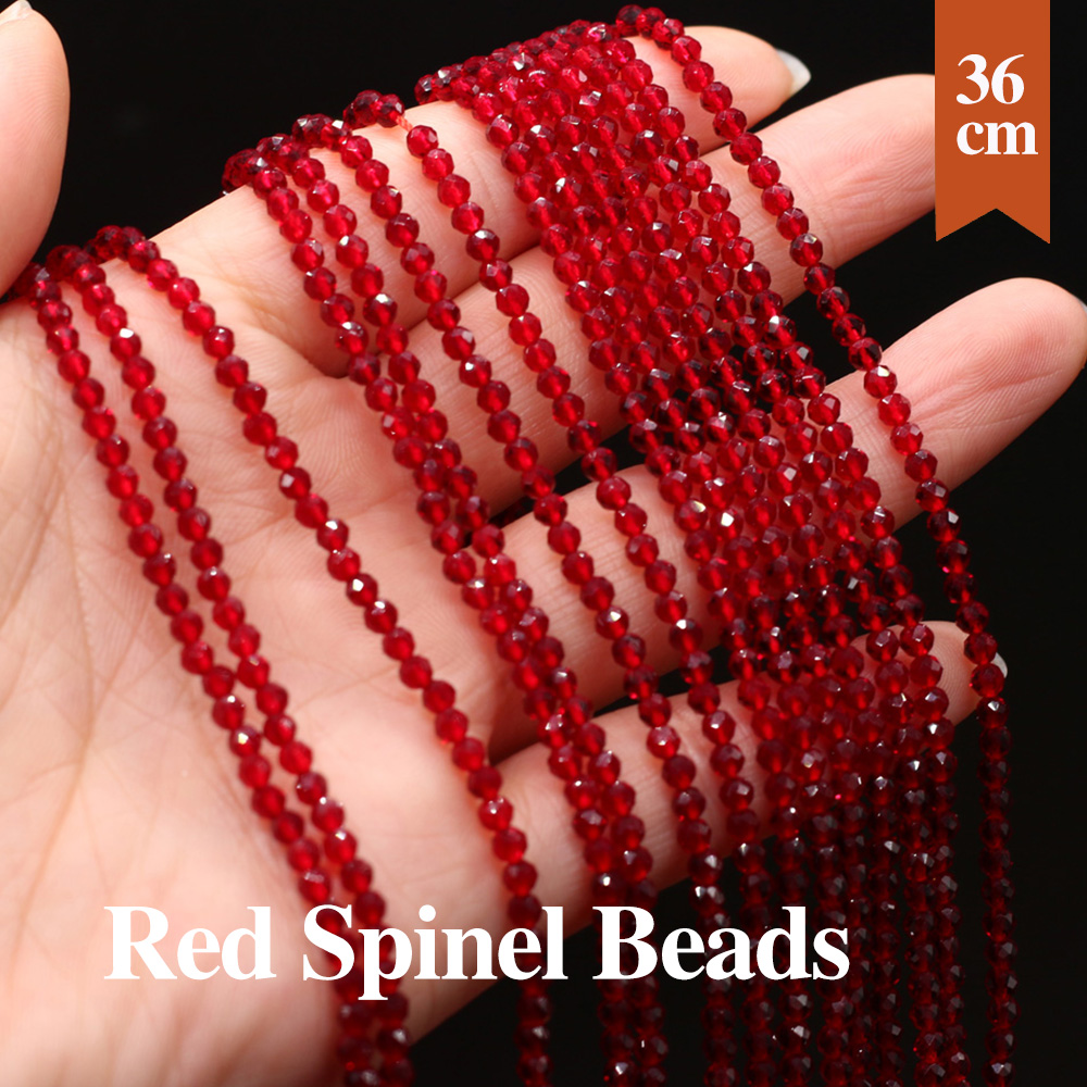 10 가닥 자연 레드 스피넬 작은 구슬면 처리 된 라운 - Glass Seed Beads 2Mm Jewelry Making 리뷰 및 가격