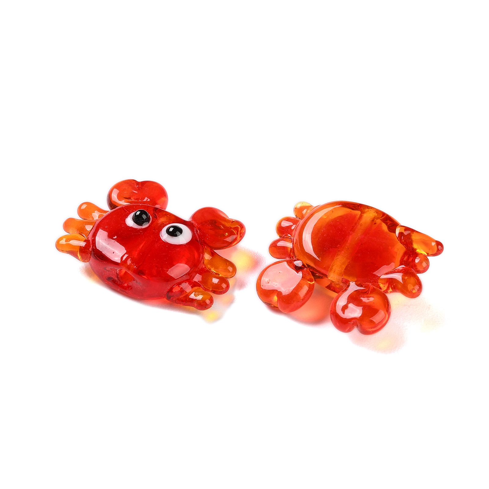 2개 레드 크랩, 새우, 토끼 모양 램프워크 유리 비즈 - Glass Seed Beads 2Mm Jewelry Making 리뷰 및 가격