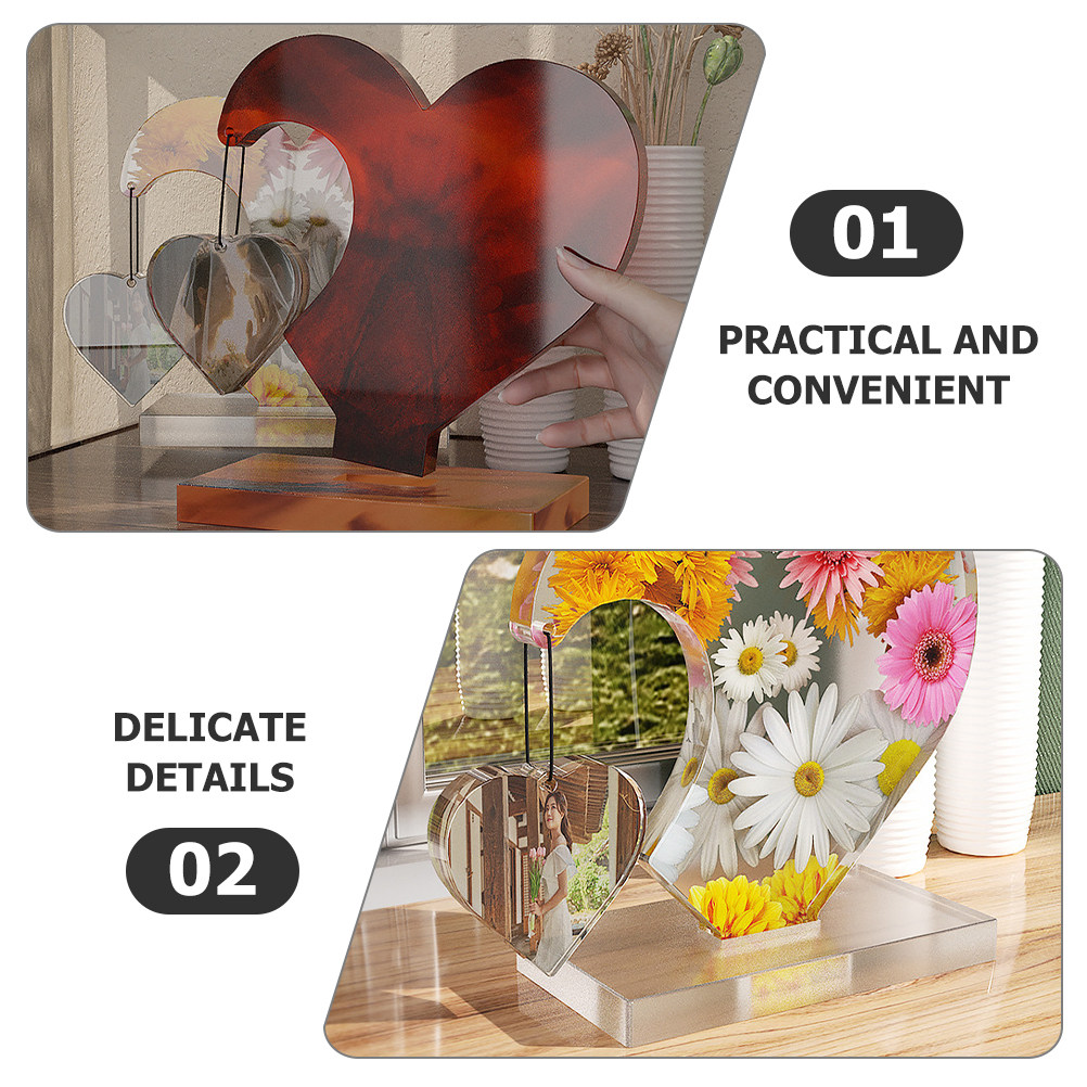 1세트, DIY 사진 액자용 창의적인 하트 모양 실리콘 - Silicone Epoxy Resin Molds Set 리뷰 및 가격